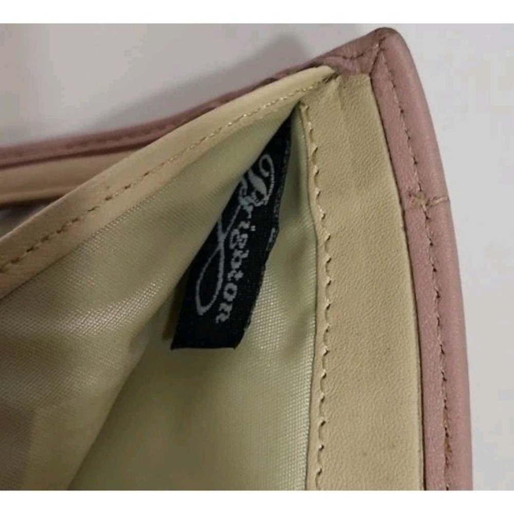 Vintage Brighton Pink Soft Leather Wallet BillFold Organizer Heart Change Pouch - Picture 5 of 15